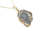 14kt Gold Filled Wire Wrapped Ammonite Necklace