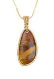14kt Gold Filled Wire Wrapped Red Pietersite Necklace