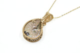 14KT Gold Filled Ammonite Necklace, Whole Ammonite Necklace