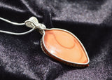 Large Sterling Silver Wire Wrapped Bruneau Jasper Pendant, Jasper Bruneau River, Idaho, Wire Wrapped Necklace