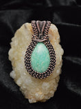 Wire Wrapped Copper Amazonite Necklace