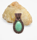Wire Wrapped Copper Amazonite Necklace