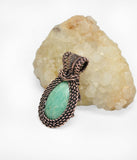 Wire Wrapped Copper Amazonite Necklace