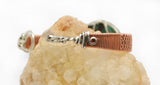Wire Wrapped Sterling Silver and Copper Chrysocolla Bracelet