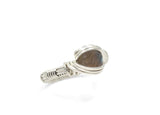 Sterling Silver Wire Wrapped Labradorite Ring 3 out of 3