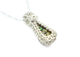 Mini Sterling Silver Wire Wrapped Ammolite Pendant, Wire Wrapped Fossils
