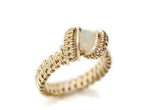 14kt Gold Filled Wire Wrapped Ethiopian Opal Ring