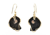 14kt Gold-Filled Wire Wrapped Ammonite Earrings
