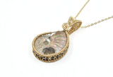 14KT Gold Filled Ammonite Necklace, Whole Ammonite Necklace