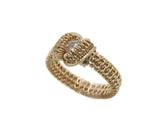 14kt Gold Filled Wire Wrapped Cubic Zirconia Ring