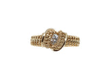 14kt Gold Filled Wire Wrapped Cubic Zirconia Ring