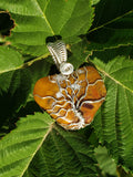 Tree of Life Wire Wrapped Necklace, Tree of Life Pendant, Jasper, Custom