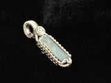 Sterling Silver Wire Wrapped Australian Boulder Opal Necklace, Opal Jewelry
