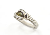 .925 Sterling Silver Wire Wrapped Labradorite Ring 4 out of 5, Size 5.25