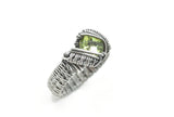 Oxidized Sterling Silver Peridot Ring 2/2