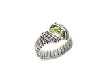 Oxidized Sterling Silver Peridot Ring 2/2