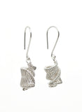 Sterling Silver Wire Wrapped Earrings, Sterling Silver Wire Woven Earrings, Set #2