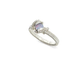 Sterling Silver Wire Wrapped Triplet Opal Ring, Opal Jewelry