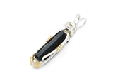 Sterling Silver Wire Wrapped Black Tourmaline Necklace with 14kt Gold Filled Accents 1 out of 2